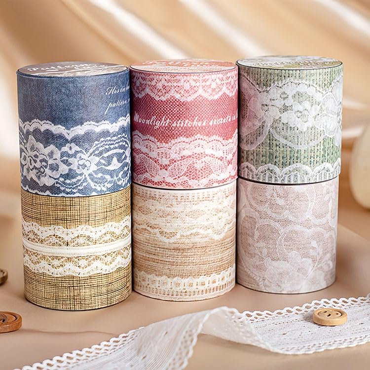 Amazon.co.jp: レース マスキングテープ 幅広40mm シームレス 隙間なし